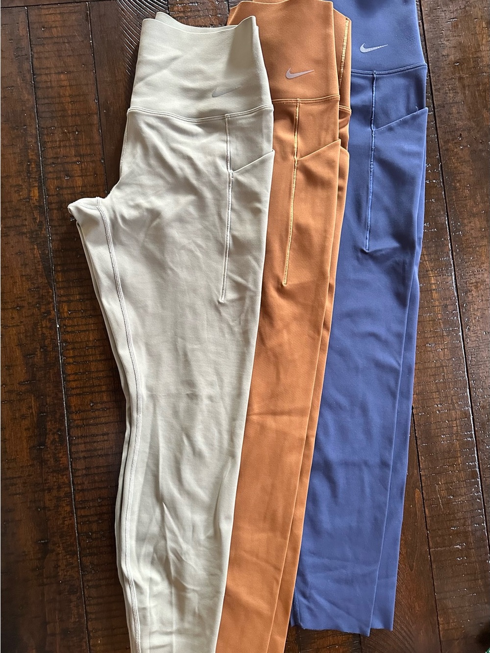 Nike Men’s Sweat Joggers in Cream, Orange, Blue